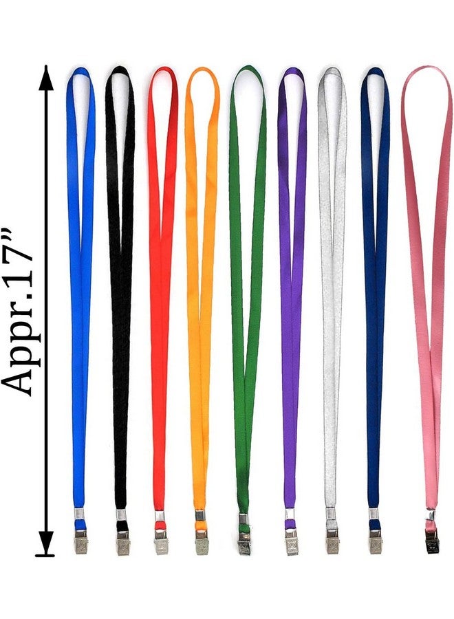 Bird Fiy Orange Lanyard Clip 50 Pack 17" Lanyards With Clip Badge Lanyard Bulk Neck Flat Lanyards For Badge Holders - Image 2