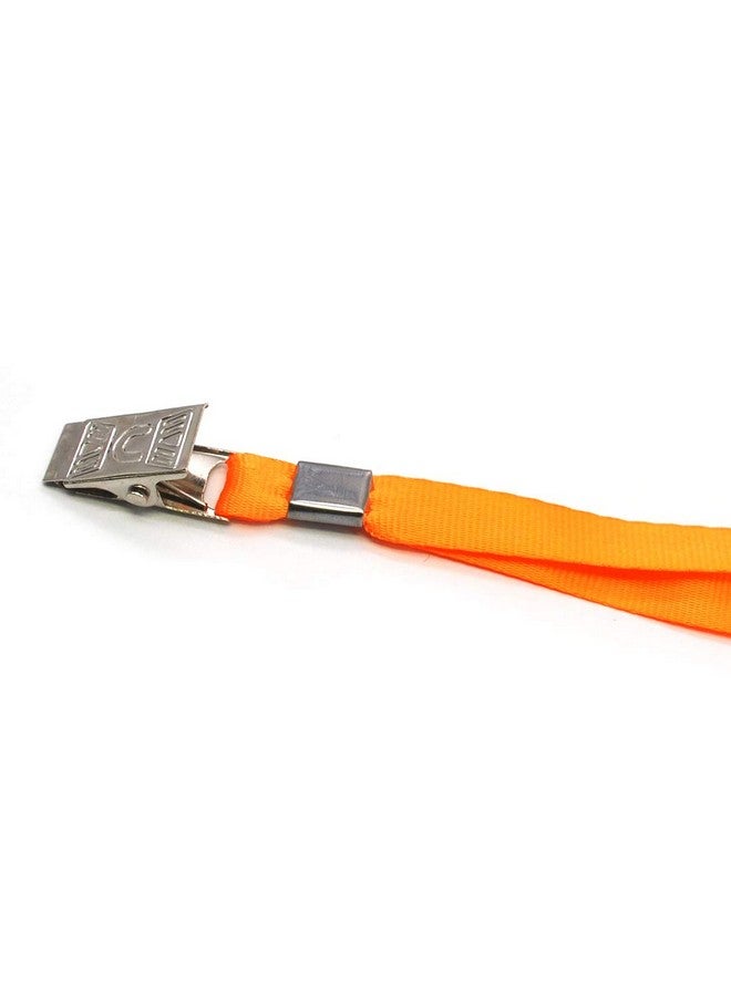 Bird Fiy Orange Lanyard Clip 50 Pack 17" Lanyards With Clip Badge Lanyard Bulk Neck Flat Lanyards For Badge Holders - Image 4
