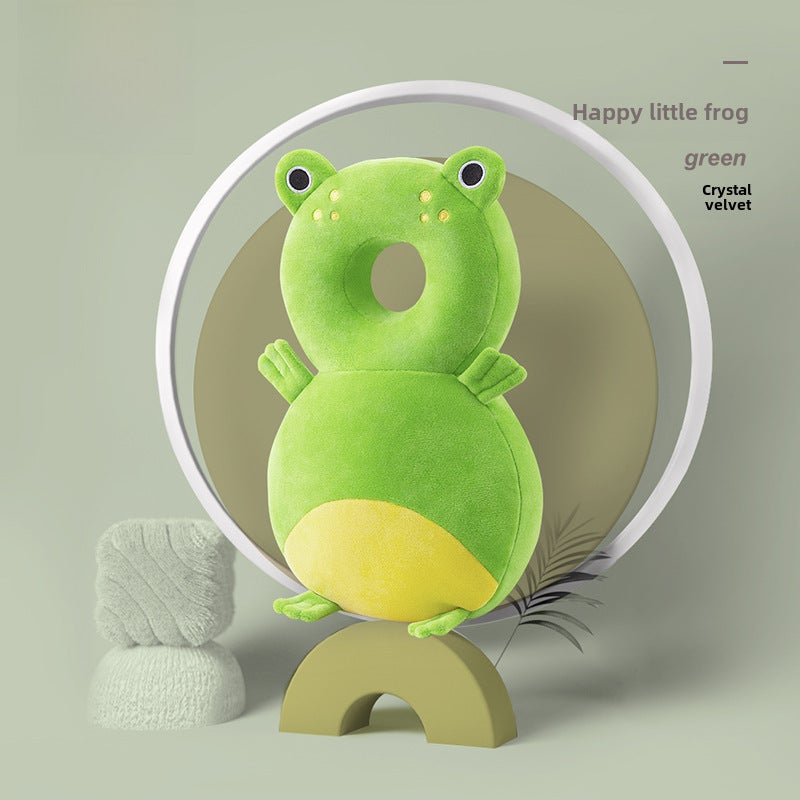 Baby Anti-Fall Pad Breathable Head Cushion Plush-frog 