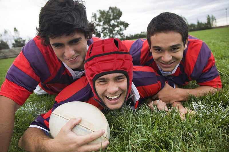 Surlim Rugby Helmet Soft Shell Helmets for Flag Football Scrum Cap Soft Helmet for Kids Youth (red, X-Large) - Image 4