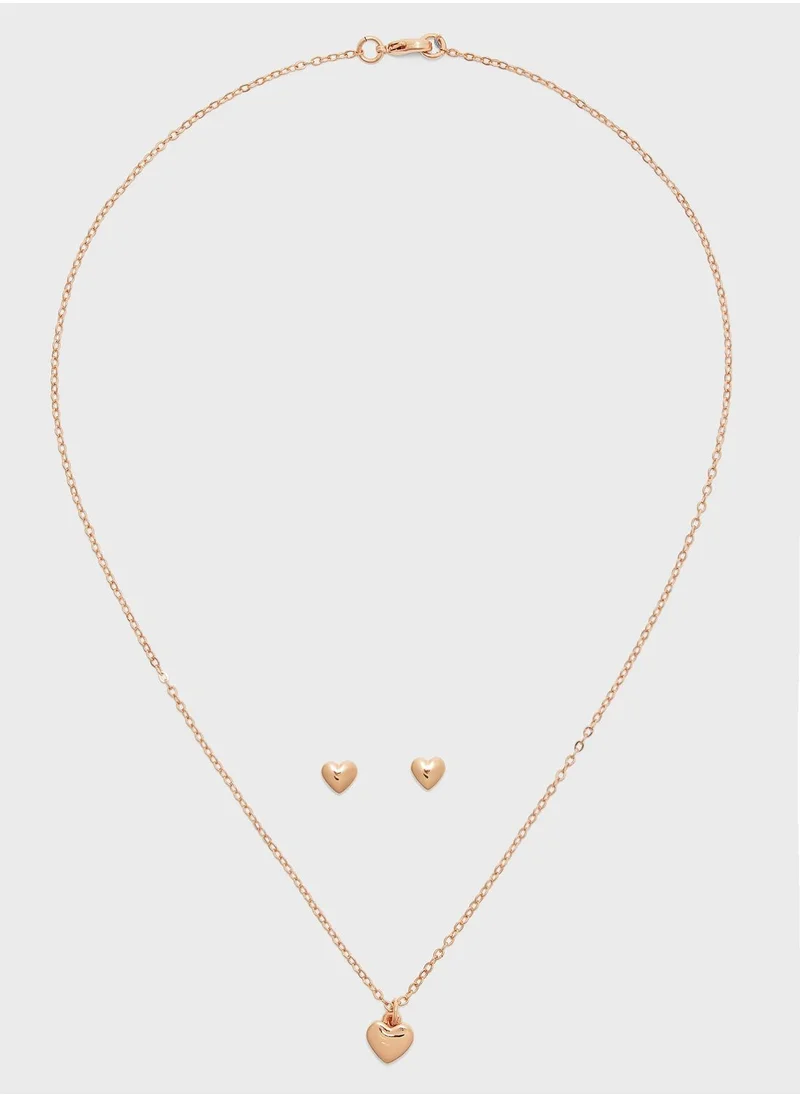 Ted Baker Amoria Sweetheart Necklace+Earrings Set