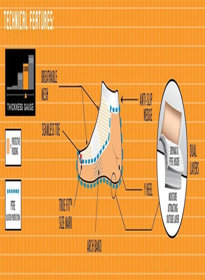 ديرماكس درايماكس أقصى حماية للجري على الطرق الوعرة، مقاس كبير (1/4 Crew/Turndown) - Image 2