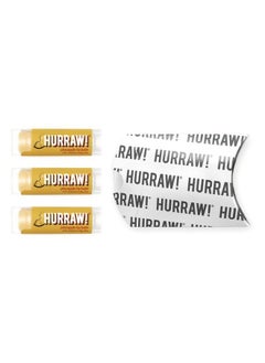 Hurraw! Pineapple Lip Balm 3 Pack: Organic Certified Vegan Cruelty and Gluten Free NonGMO 100% Natural Ingredients Bee Shea Soy and Palm Free Made in USA  - Image 3