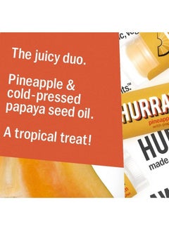 Hurraw! Pineapple Lip Balm 3 Pack: Organic Certified Vegan Cruelty and Gluten Free NonGMO 100% Natural Ingredients Bee Shea Soy and Palm Free Made in USA  - Image 4