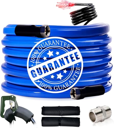 REHOSEUP 50FT Heated Water Hose for RV45 Antifreezing Heated Garden HoseElectrically Heated Hoses of Rv Accessories for CampingGardenFarmHenhouseStble - Image 1