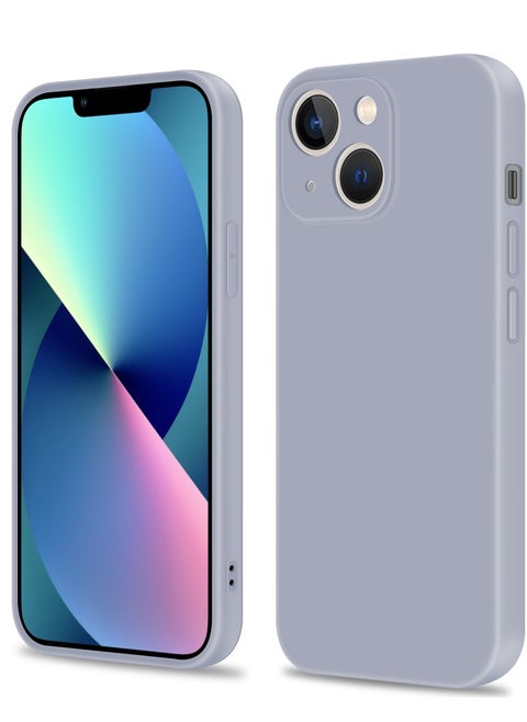 INFOSUN Compatible with apple iPhone 13 Full Coverage for Protective Case, Ultra Slim Soft Silicone Gel TPU Cover, Matte Surface Ultra-Thin Case, for iPhone 13 (Gray)