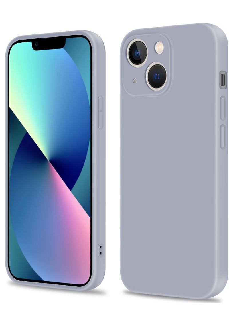 INFOSUN - INFOSUN Compatible with apple iPhone 13 Full Coverage for Protective Case, Ultra Slim Soft Silicone Gel TPU Cover, Matte Surface Ultra-Thin Case, for iPhone 13 (Gray) - Image 1