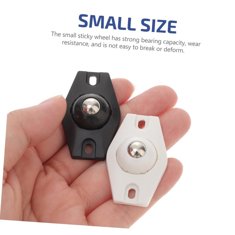 Self Adhesive Rotating Casters 16 Pack Stainless Steel Sticky Wheels For Furniture Storage Boxes - Image 4