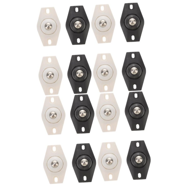 Self Adhesive Rotating Casters 16 Pack Stainless Steel Sticky Wheels For Furniture Storage Boxes - Image 2