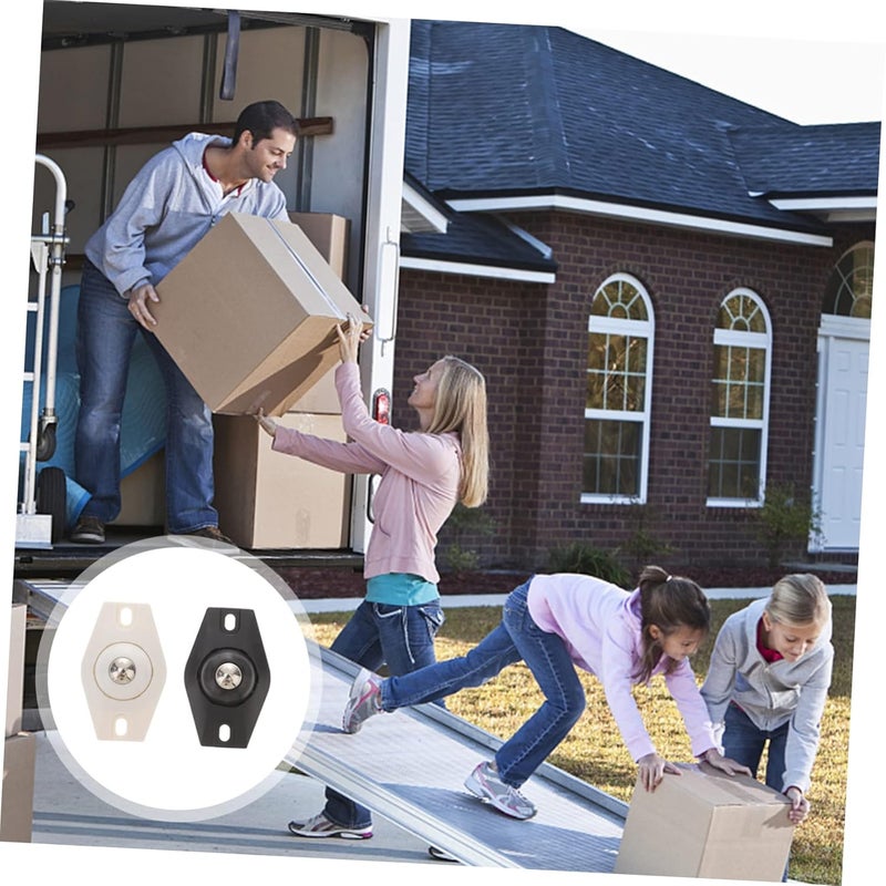 Self Adhesive Rotating Casters 16 Pack Stainless Steel Sticky Wheels For Furniture Storage Boxes - Image 5