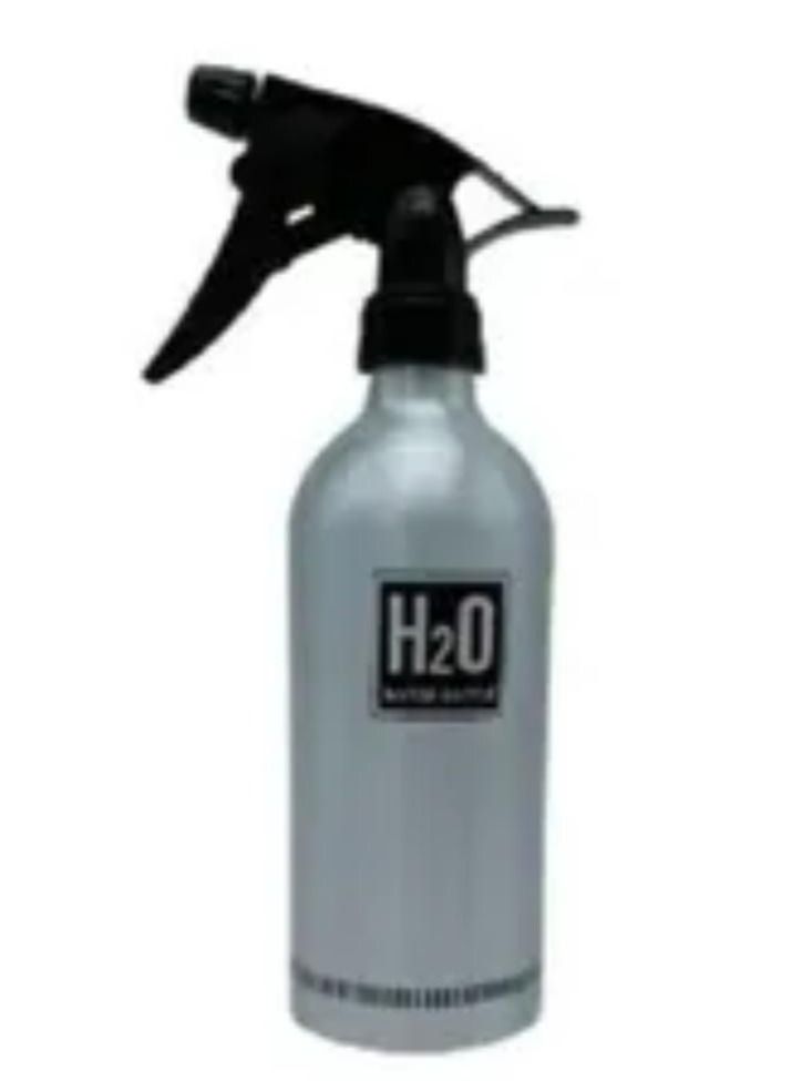 إحساس زجاجة رذاذ بلاستيكية مُغطاة بالألومنيوم لون فضي - Image 1