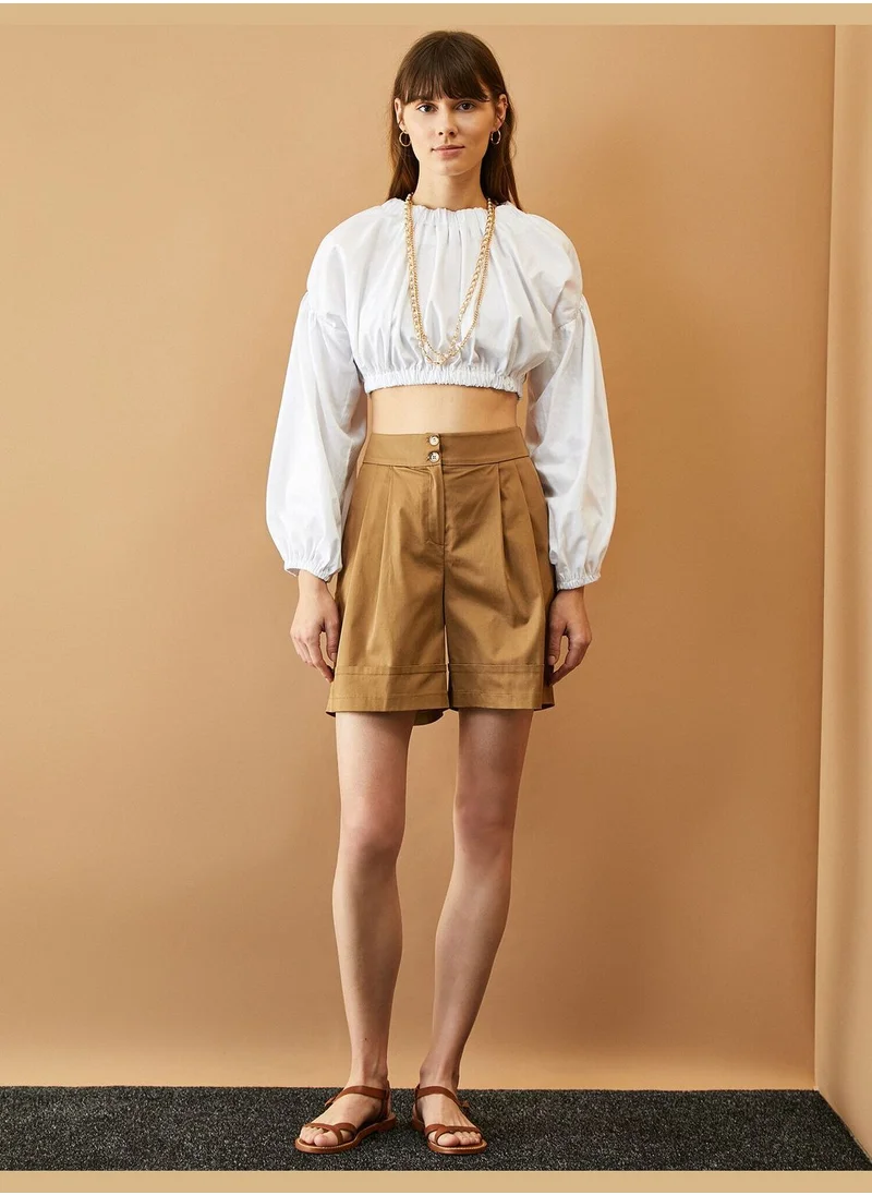 KOTON Button Detailed Shorts