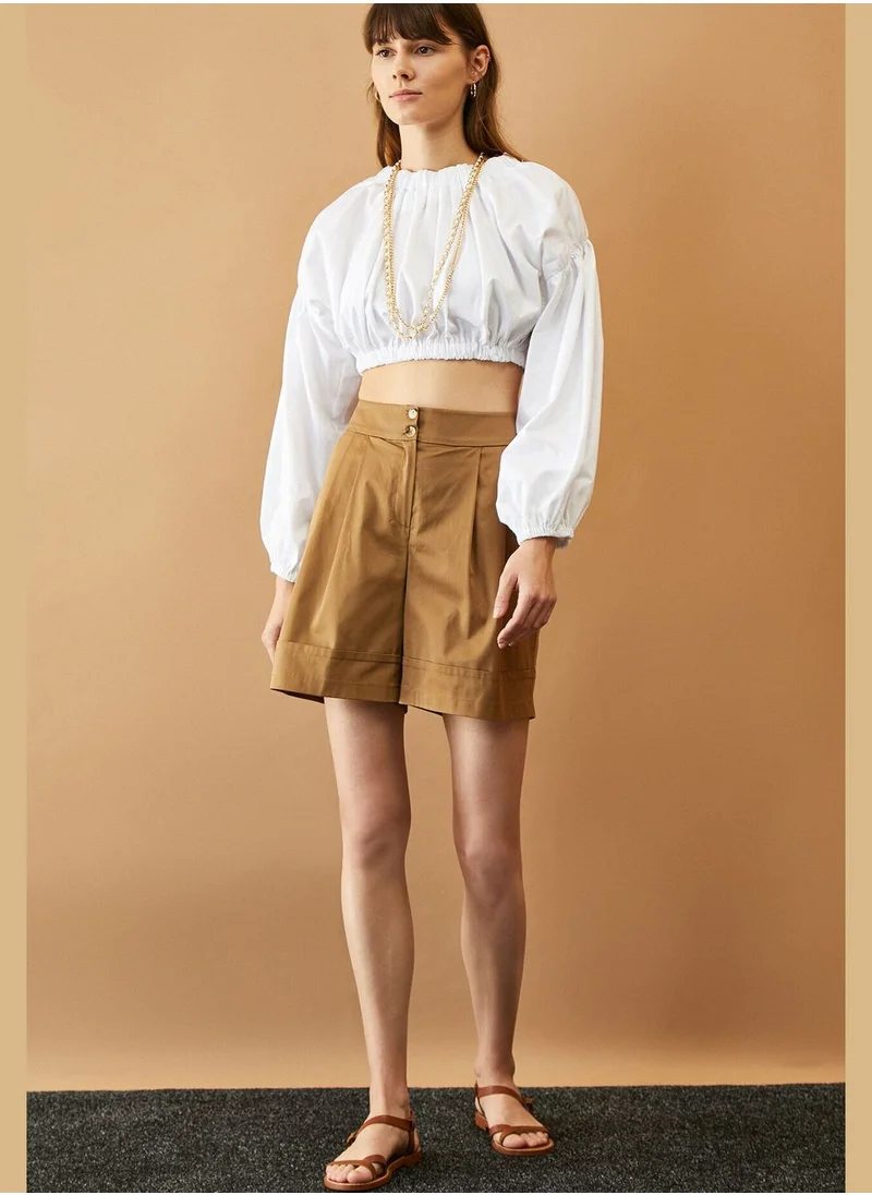 KOTON Button Detailed Shorts