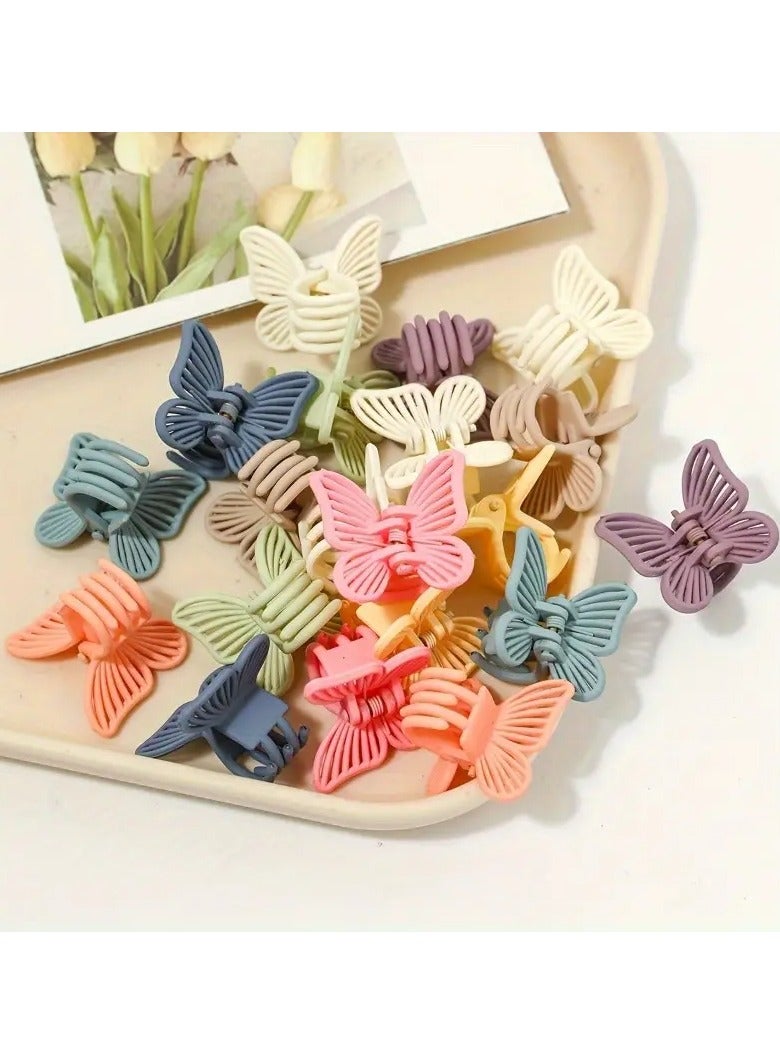 Goolsky 10 قطع مشابك شعر ملونة على شكل فراشة - غير قابلة للانزلاق، إكسسوارات أنيقة للنساء والفتيات - Image 5