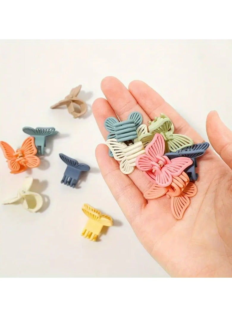 Goolsky 10 قطع مشابك شعر ملونة على شكل فراشة - غير قابلة للانزلاق، إكسسوارات أنيقة للنساء والفتيات - Image 4