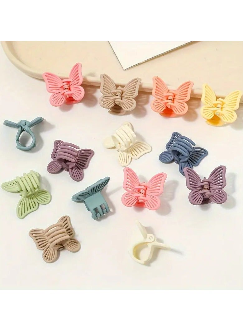 Goolsky 10 قطع مشابك شعر ملونة على شكل فراشة - غير قابلة للانزلاق، إكسسوارات أنيقة للنساء والفتيات - Image 3