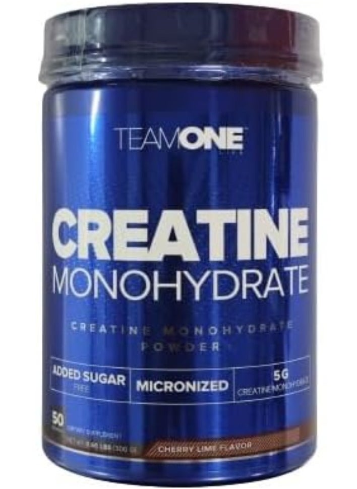 Team One Creatine Monohydrate Cherry Lime 60 Servings  - Image 1