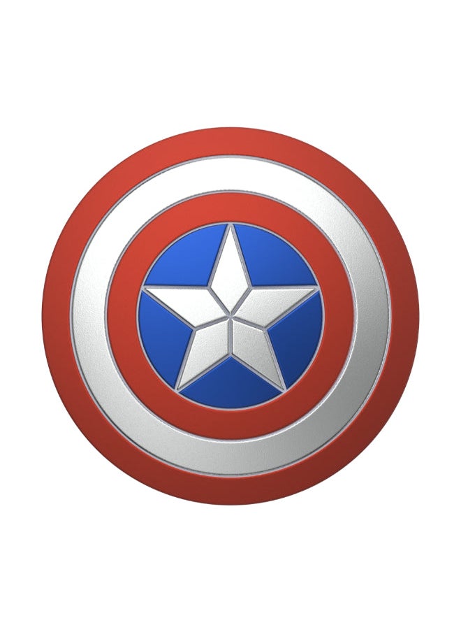 PopGrip Licensed | Gel Phone Grip & KickStand, Removable Reusable Washable, Works with  Smooth Hard Plastic Case, Easy Remove Top for Wireless Charging - Marvel Captain America Shield