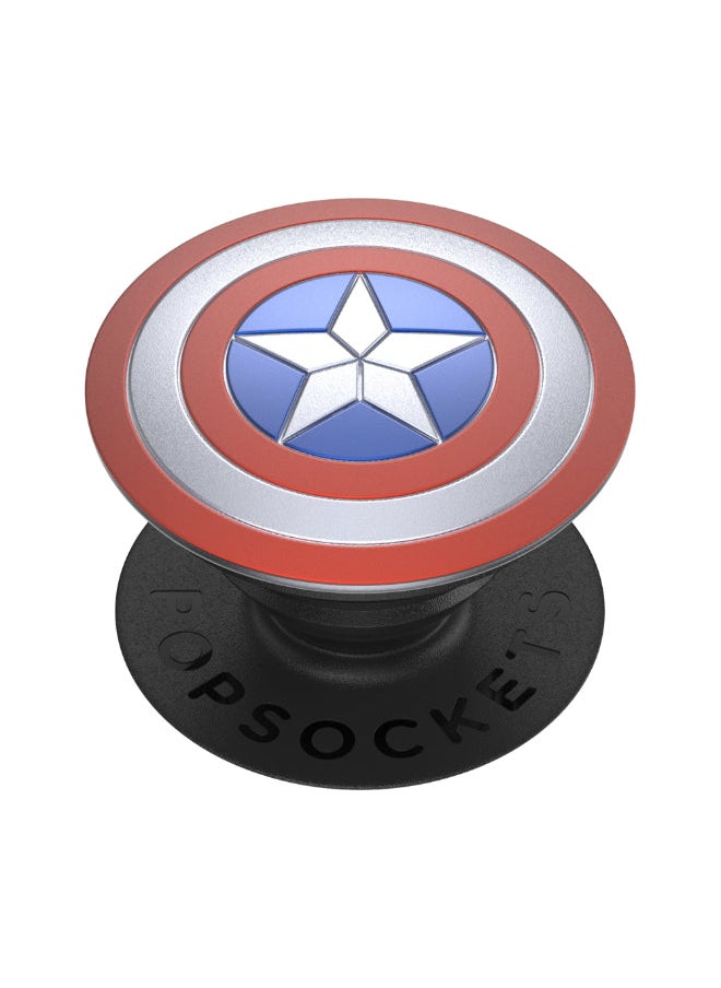 PopGrip Licensed | Gel Phone Grip & KickStand, Removable Reusable Washable, Works with  Smooth Hard Plastic Case, Easy Remove Top for Wireless Charging - Marvel Captain America Shield