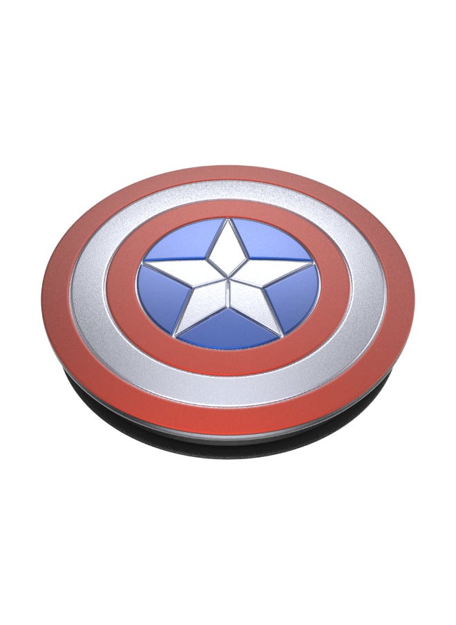 PopGrip Licensed | Gel Phone Grip & KickStand, Removable Reusable Washable, Works with  Smooth Hard Plastic Case, Easy Remove Top for Wireless Charging - Marvel Captain America Shield