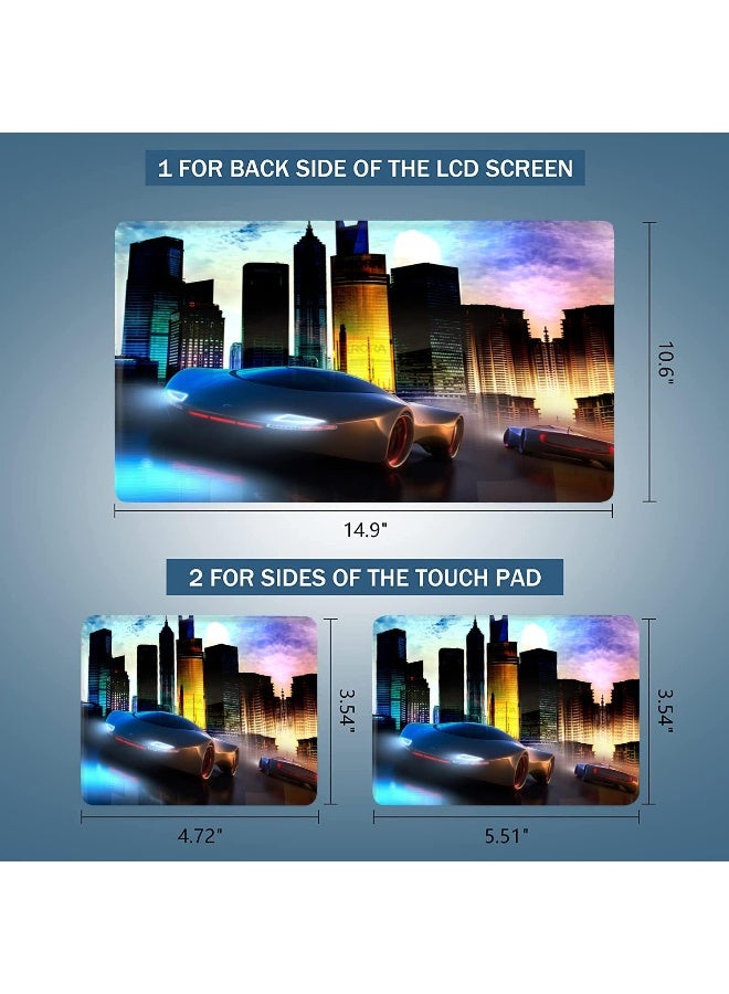 Home Trove AORTDES City Car 14 15 15.4 15.6 Inches Personalized Laptop Skin Sticker Decal Universal Netbook Skin Sticker Reusable Notebook PC Art Decal Protector Cover  - Image 3