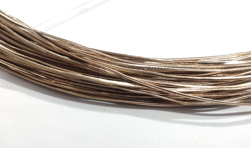 OMX 40 Mtr Cord, Size - 2mm x 1 mm Flat Leather PU Strip / Faux Leather Cord / Synthetic Leather Strap / Artificial Leather String (Beige Gold) - Image 1
