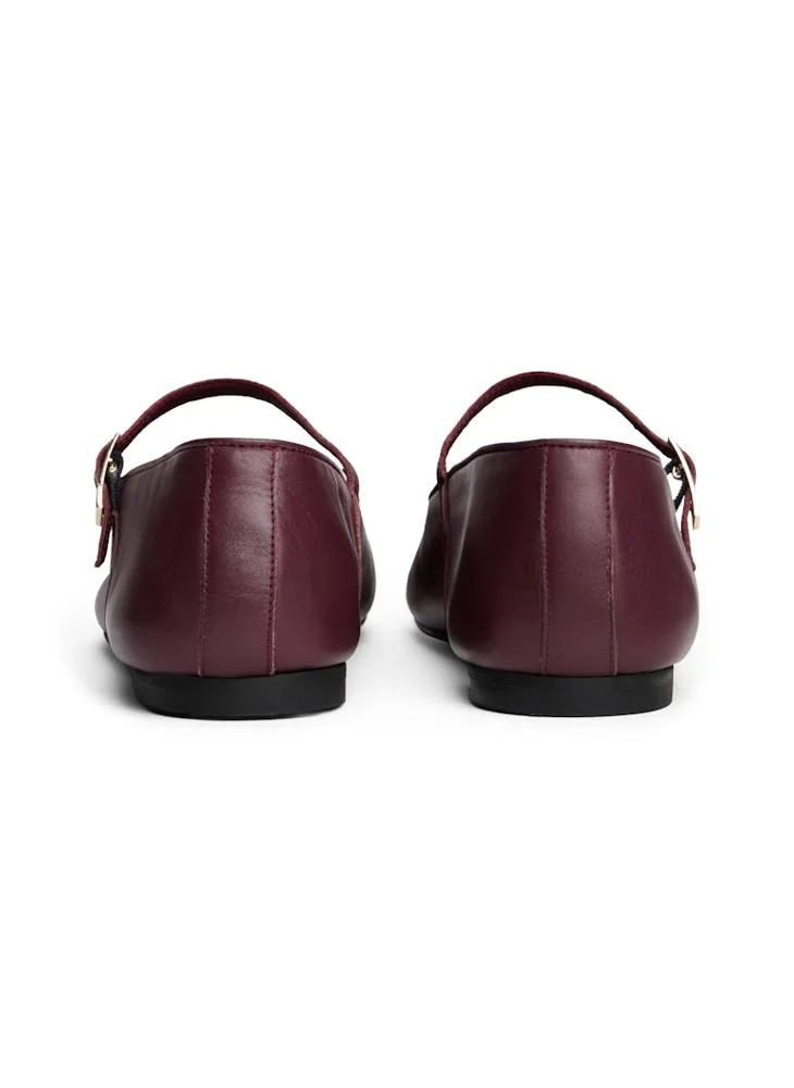 تومي هيلفيغر Leather Mary Jane Ballerinas