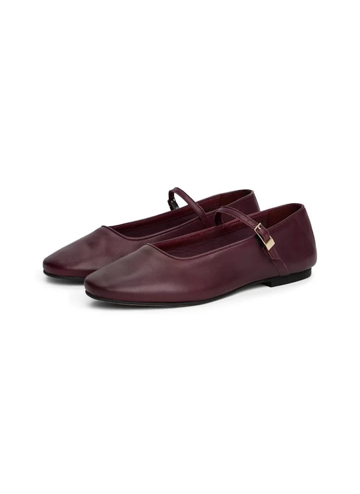 تومي هيلفيغر Leather Mary Jane Ballerinas