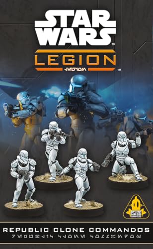 Asmodee Star Wars Legion Republic Clone Commandos Elite Galactic Republic Unit Tabletop Miniatures Game Strategy Game for Kids and Adults Ages 14 2 Players 90 Min Playtime - Image 1