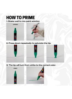 Uni 7 Pastel Posca Paint Markers, 5M Medium Posca Markers With Reversible Tips, Acrylic Paint Pens | Posca Pens For Art Supplies, Fabric Paint, Fabric Markers, Paint Pen, Art Markers  - Image 3