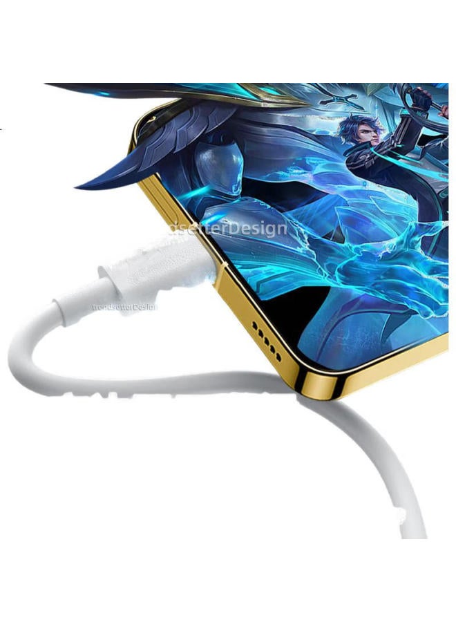 Trendy Style Chuanfan Suitable For Realme Data Cable, Charging Cable 240W/150W Full-Grade Instant Charging, Gt5/Gtneo5/Neo3 Phone Dual-Head Type-C Charger Cable - Image 1