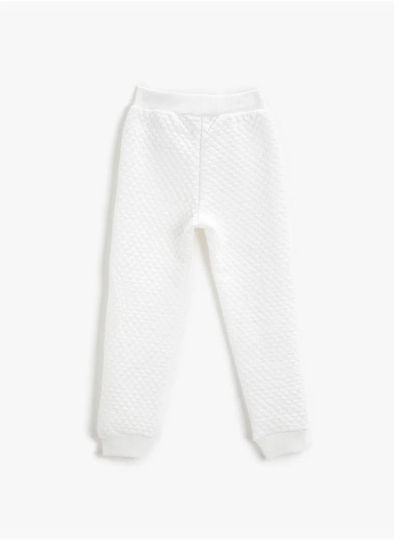 KOTON Quilted Jogger Sweatpants