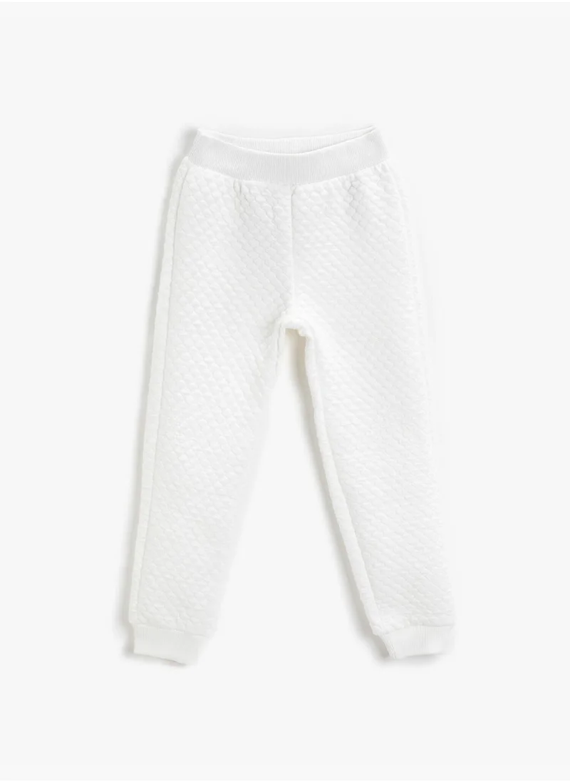KOTON Quilted Jogger Sweatpants