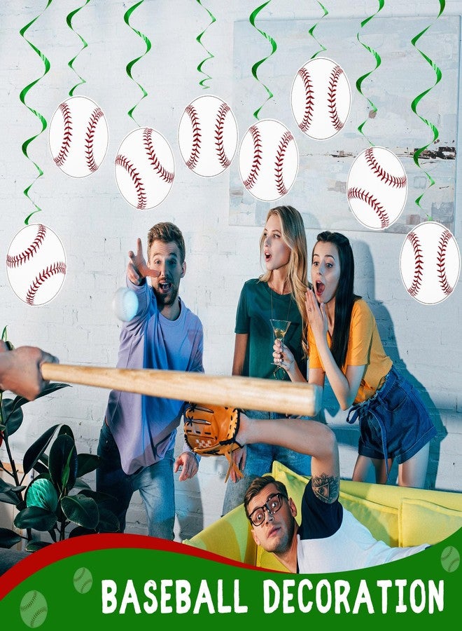 Tenceur 80 Pcs Baseball Cutouts 5.91 Inch, Sports Party Decorations DIY Paper Ball Cut Outs with Glue Points, Bulletin Board Poster Sport Theme Party Birthday Baby Shower Game Day Wall Decor Supplies - Image 5