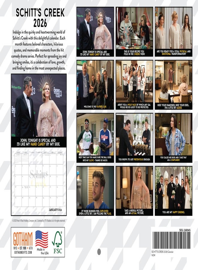 Poster Foundry Schitts Creek Calendar 2026 Officially Licensed Gifts Merchandise Monthly Wall Calender 12 Month | American Made In The USA - Image 2