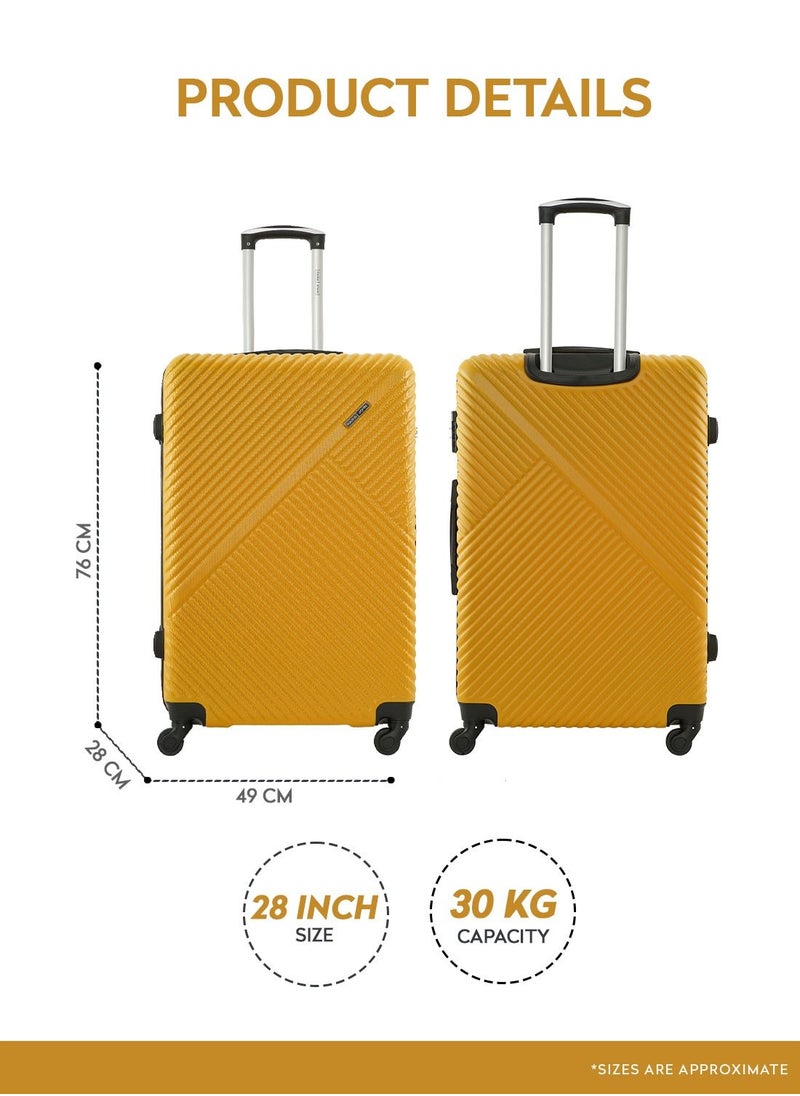 Vizro ABS Hardside Spinner Check In Large Luggage Trolley 28 Inch Yellow - pzsku/Z7DF4F106627371E98310Z/45/_/1692011779/6b18c945-e0e1-4c88-8fa3-911cf54f23d3