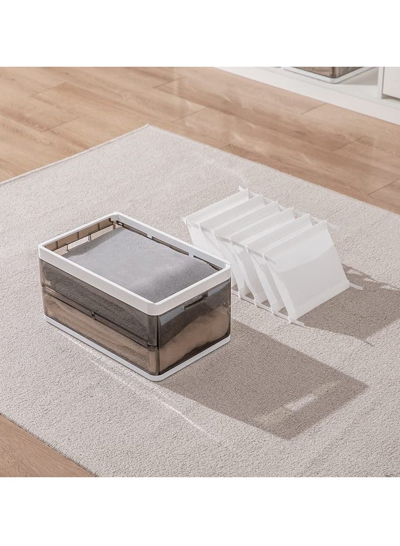 SYOSI Wardrobe Storage Bin Clothes Storage Organizer Underwear Drawer Organizer Stackable Plastic Storage Bin For Closet Slideable Drawer Clothes Organizer Box  - Image 5