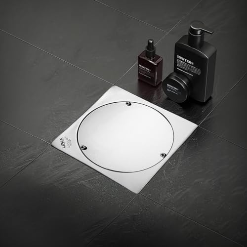LIPKA Sweep Out Square Floor Drain |Premium Stainless Steel |6 x 6 Inches| - Image 1
