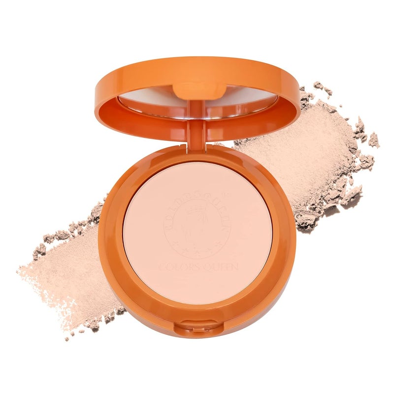 COLORS QUEEN Colors Queen Sun Expert Compact Powder with SPF 60 UVAUVB PA  UV Protection Oil Control Easy to Blend Matte Finish Long Wearing  Lightweight Compact Powder 03  Honey 15g - Image 1