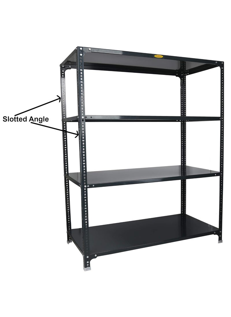Mil-Nil MilNil HR 8 Piece 78 inch Slotted Angle DA Grey 14 Gauge Powder Coating  - Image 4
