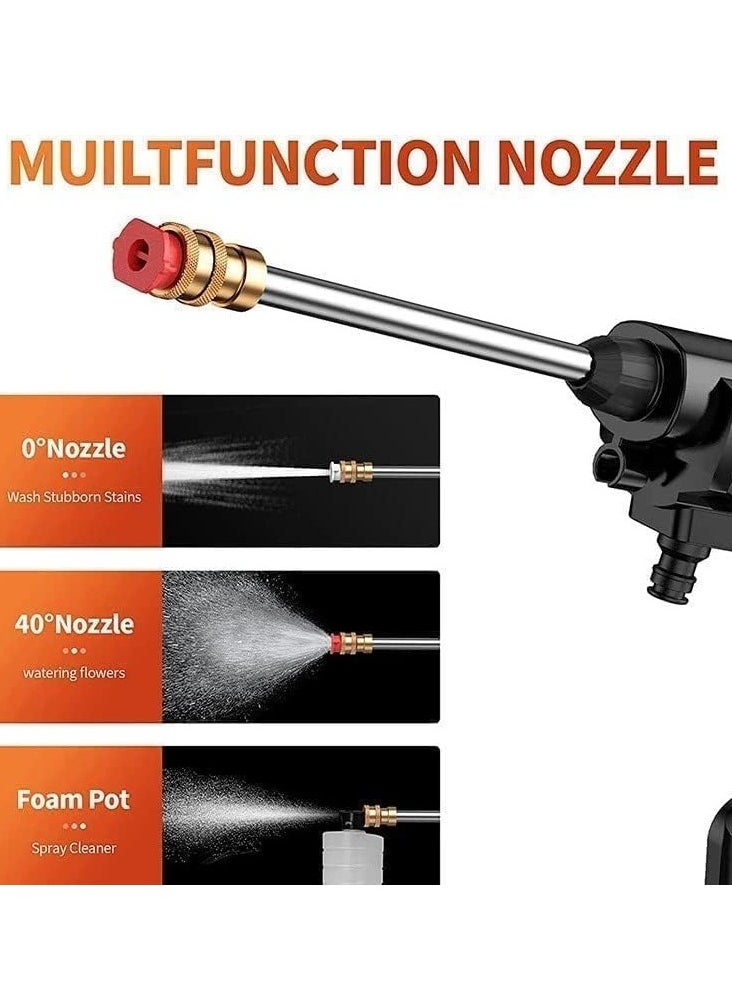 Washing gun chargeable with accessories