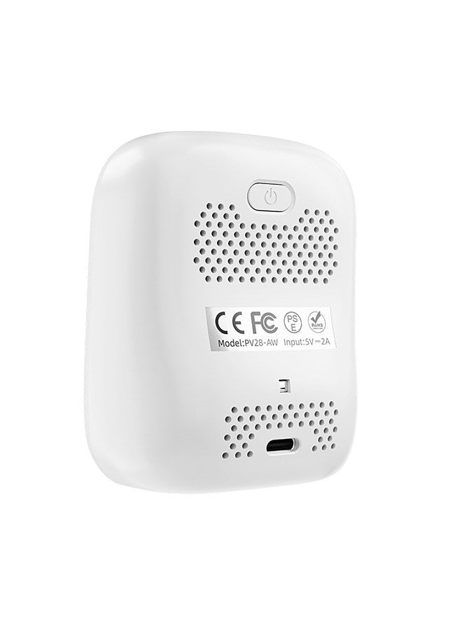 PV28-AW Smart WIFI Mini CO2 Detector, Portable 3-in-1 Indoor Air Quality Monitor, Digital CO2 Temperature Humidity Meter Monitor Carbon Dioxide Detector Measuring Range 400-5000 PPM CO2 Tester