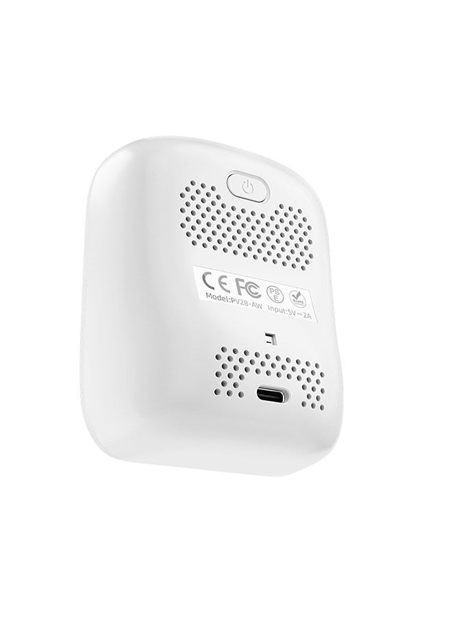 PV28-AW Smart WIFI Mini CO2 Detector, Portable 3-in-1 Indoor Air Quality Monitor, Digital CO2 Temperature Humidity Meter Monitor Carbon Dioxide Detector Measuring Range 400-5000 PPM CO2 Tester