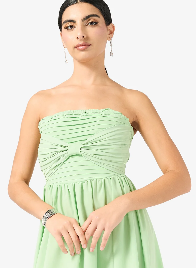 Ella  Bandeau Dress With Ruched Bodice for Women | Best Price UAE
