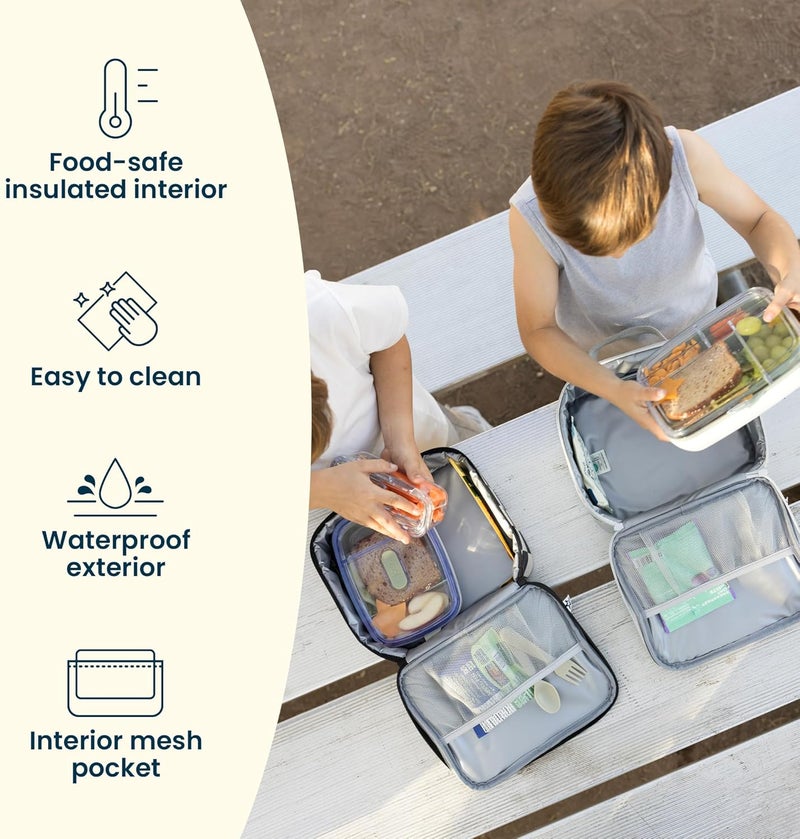 Tiny Twinkle Insulated Lunch Box for Girls and Boys | Durable and Reusable for School & Travel | Ages 3 and Up | Waterproof and Easy to Clean | PFAs and BPA Free（Dinosaur） - Image 5