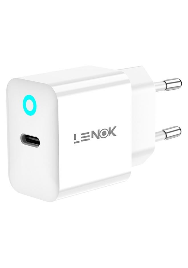 لينوك شاحن حائط 20 واط ، شاحن USB-C،شحن سريع لهواتف ايفون 15,15 بلس,15 برو ,15 برو ماكس ,14و14 برو,14 برو ماكس ,13 ,13 برو,13 بروماكس,سامسونج s23,ايباد - Image 1