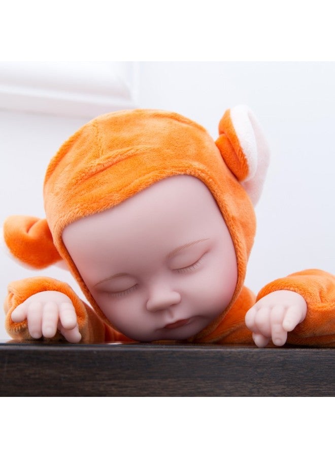 Children's Soft Toy Sleep Baby Talking Doll Rag Doll Doll Girl Soothe Baby-Specifications:40cm 【10 Lullabies】】-Color:monkey Orange - Image 1