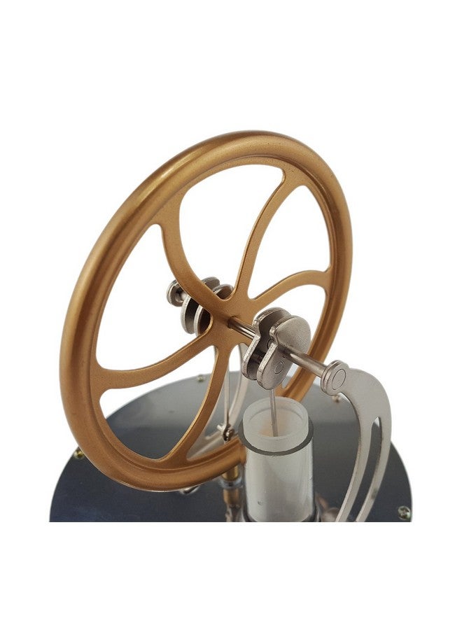 يو سمايل ® نماذج مكتبية لمولد محرك ستيرلينغ من الفولاذ المقاوم للصدأ بدرجة حرارة منخفضة، نموذج لعبة تعليمية ينطلق من فرق درجة الحرارة - Image 4