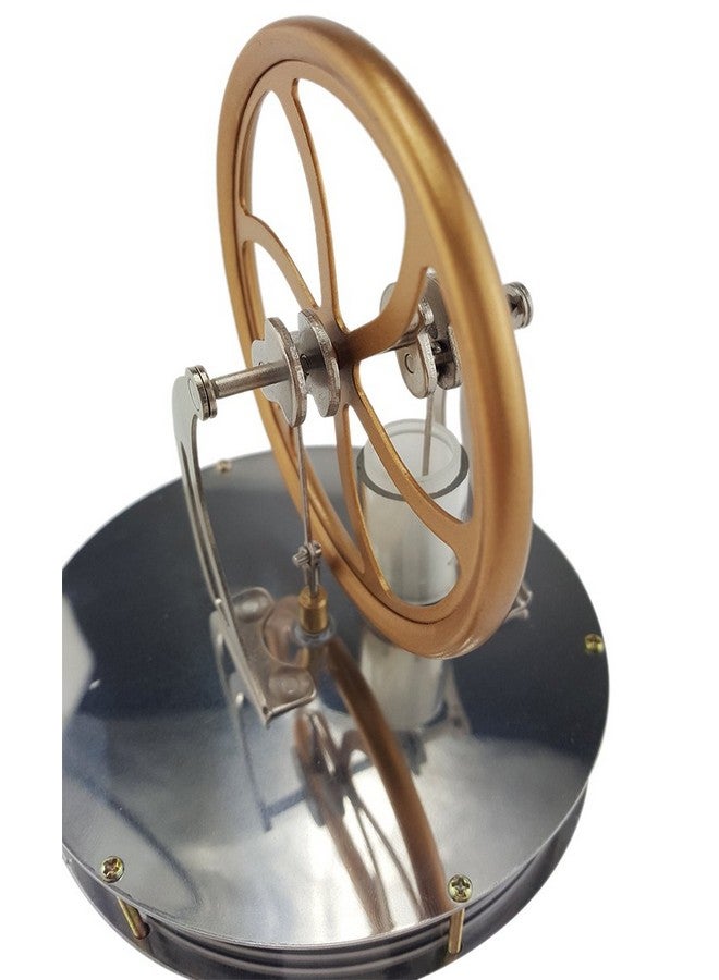 يو سمايل ® نماذج مكتبية لمولد محرك ستيرلينغ من الفولاذ المقاوم للصدأ بدرجة حرارة منخفضة، نموذج لعبة تعليمية ينطلق من فرق درجة الحرارة - Image 3