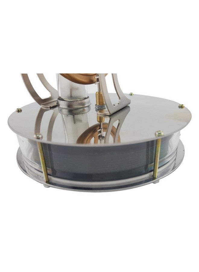 يو سمايل ® نماذج مكتبية لمولد محرك ستيرلينغ من الفولاذ المقاوم للصدأ بدرجة حرارة منخفضة، نموذج لعبة تعليمية ينطلق من فرق درجة الحرارة - Image 5